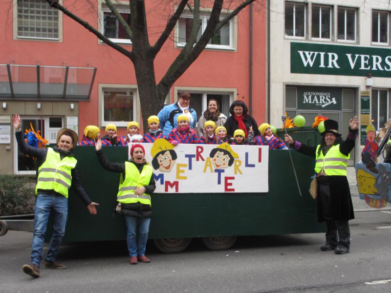 Auf dem Würzburger Faschingszug 2016